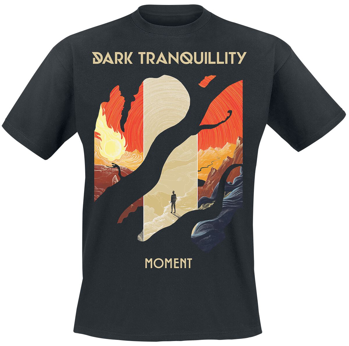 Dark Tranquillity T-Shirt - Moment - S to XXL - for Men - black - 100% cotton T-Shirts Band Merchandise