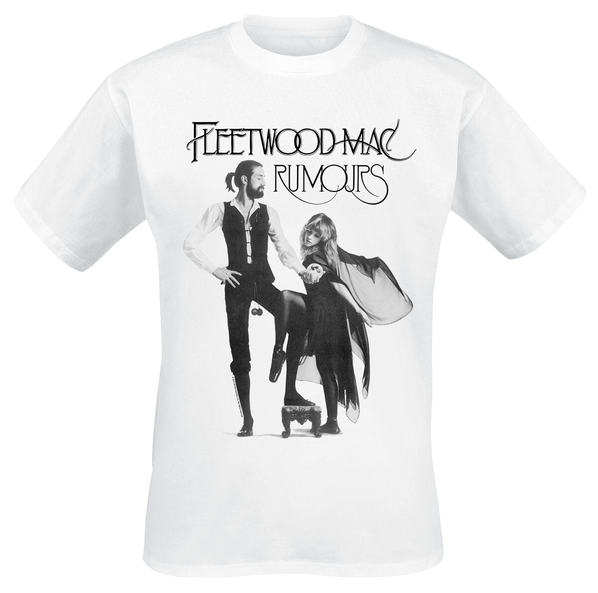 Fleetwood Mac T-Shirt - Rumours - M to XXL - for Men - white - 100% cotton T-Shirts Band Merchandise