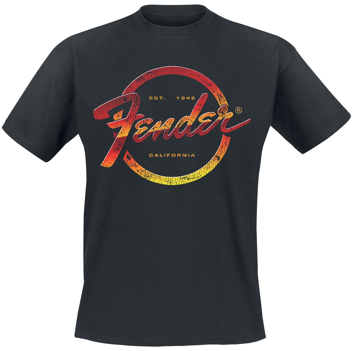 Fender T-Shirt - Est. 1945 - S to XXL - for Men - black - 100% cotton T-Shirts Band Merchandise