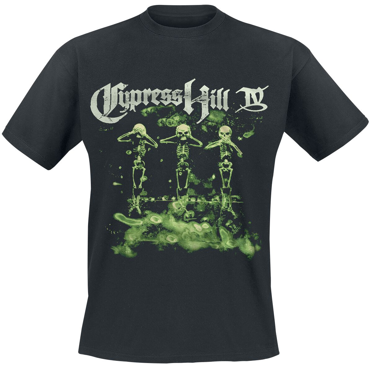 Cypress Hill T-Shirt - IV Album - M to 5XL - for Men - black - 100% cotton T-Shirts Band Merchandise