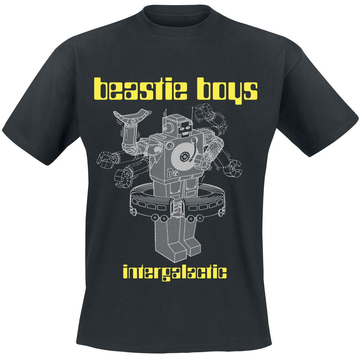 Beastie Boys T-Shirt - Intergalactic - S to XXL - for Men - black - 100% cotton T-Shirts Band Merchandise