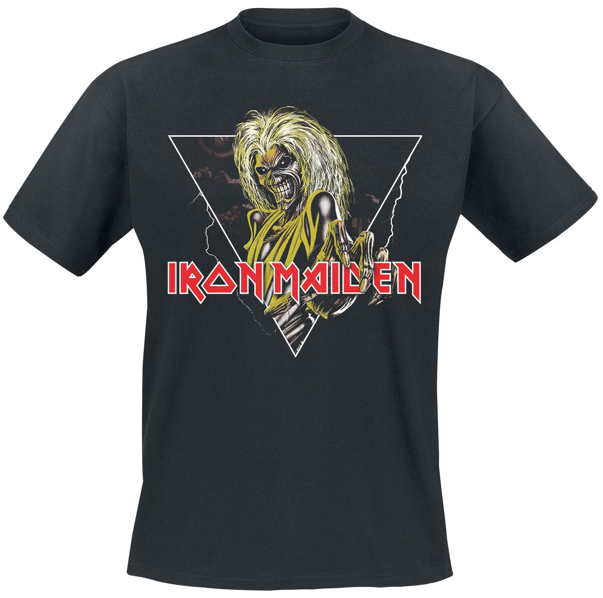 Iron Maiden T-Shirt - Killers Triangle - S to 3XL - for Men - black - 100% cotton T-Shirts Band Merchandise