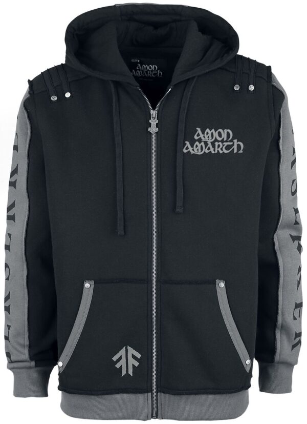 Amon Amarth Hooded zip - EMP Signature Collection - S to 4XL - for Men - black - 70% cotton, 30% polyester Hooded sweaters & -jackets Band Merchandise - Image 1