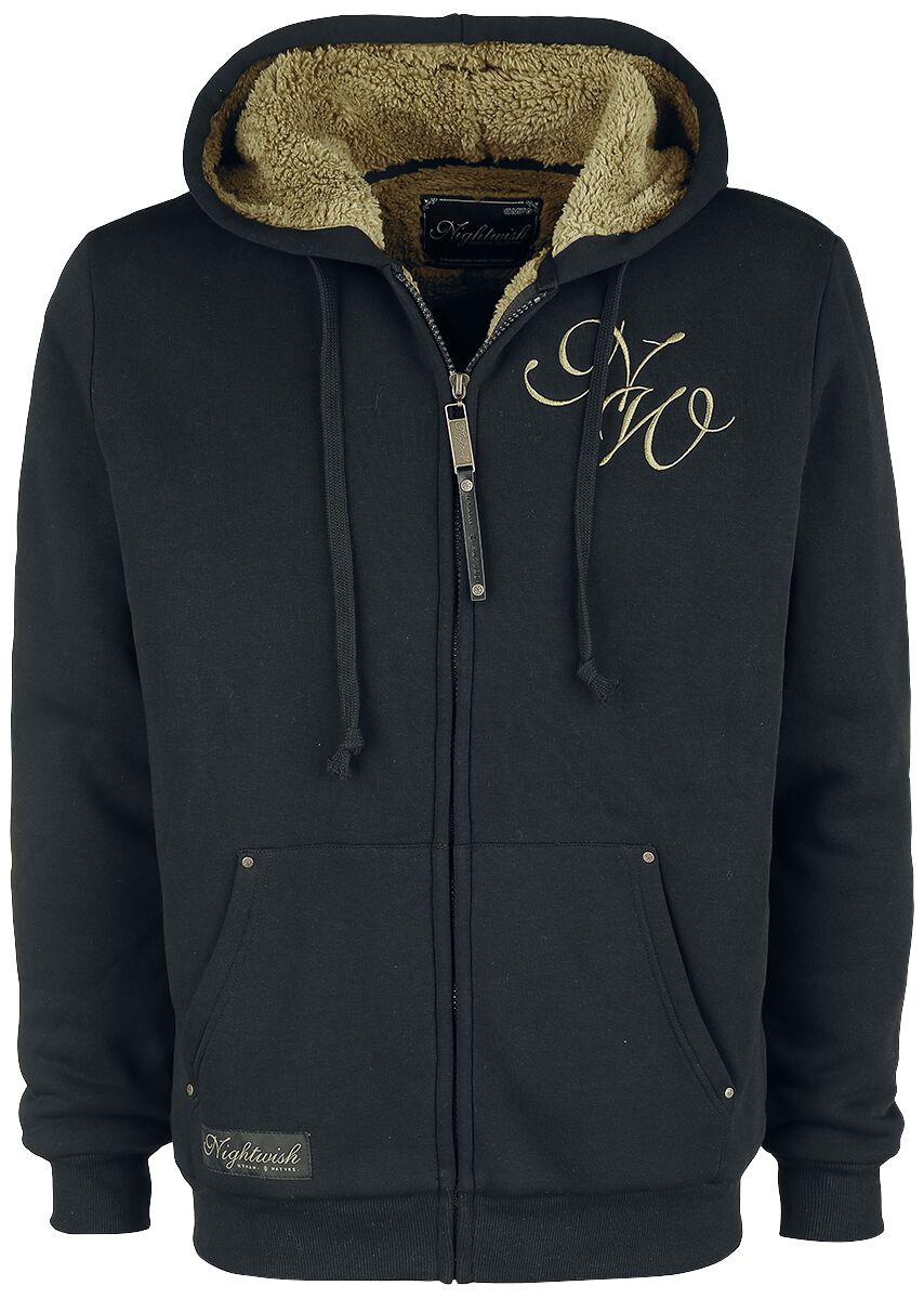 Nightwish Hooded zip - EMP Signature Collection - M to 5XL - for Men - black - 70% cotton, 30% polyester Hooded sweaters & -jackets Band Merchandise