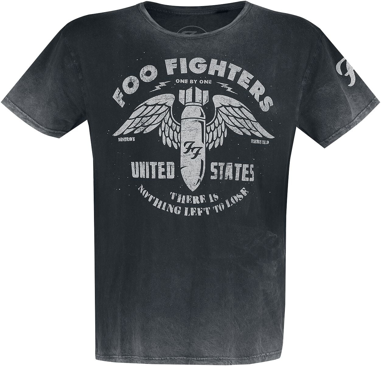 Foo Fighters T-Shirt - Bomb Vintage - S to XXL - for Men - grey - 100% cotton T-Shirts Band Merchandise