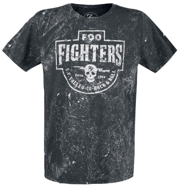 Foo Fighters T-Shirt - Valley Rock&Roll - M to XXL - for Men - dark grey - 100% cotton T-Shirts Band Merchandise - Image 1