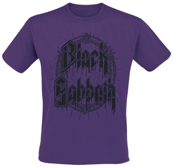 Black Sabbath T-Shirt - Black Emblem - M to XL - for Men - purple - 100% cotton T-Shirts Band Merchandise - Image 1