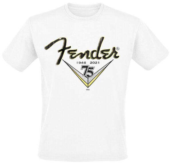 Fender T-Shirt - Scribble Men - S to XXL - for Men - white - 100% cotton T-Shirts Band Merchandise - Image 1