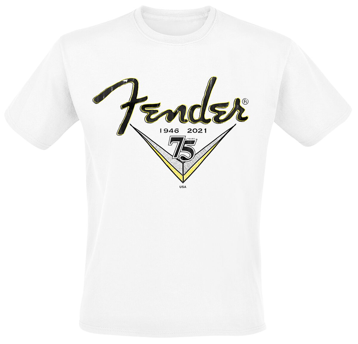 Fender T-Shirt - Scribble Men - S to XXL - for Men - white - 100% cotton T-Shirts Band Merchandise