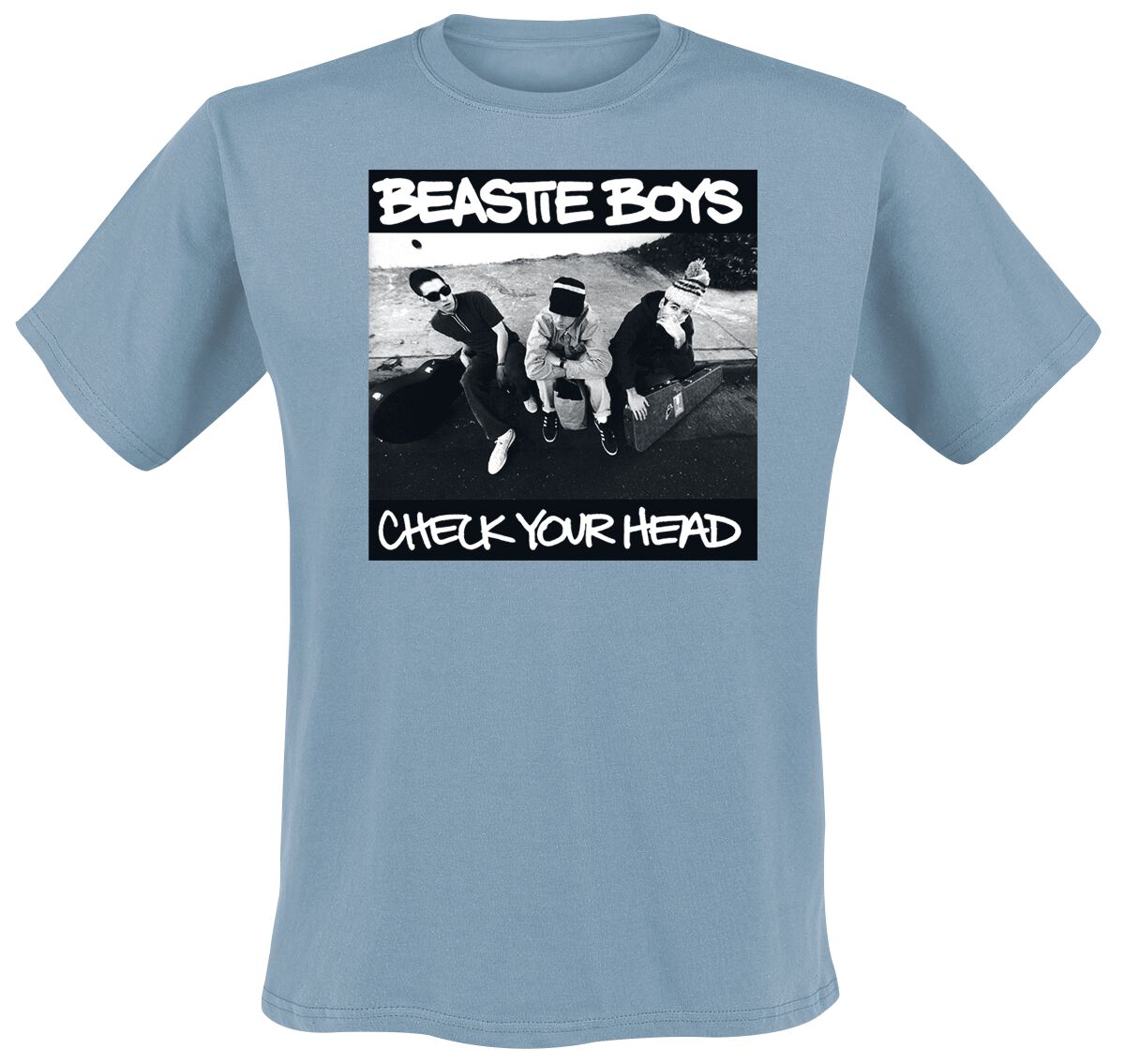 Beastie Boys T-Shirt - Check Your Head - S to XXL - for Men - blue-grey - 100% cotton T-Shirts Band Merchandise