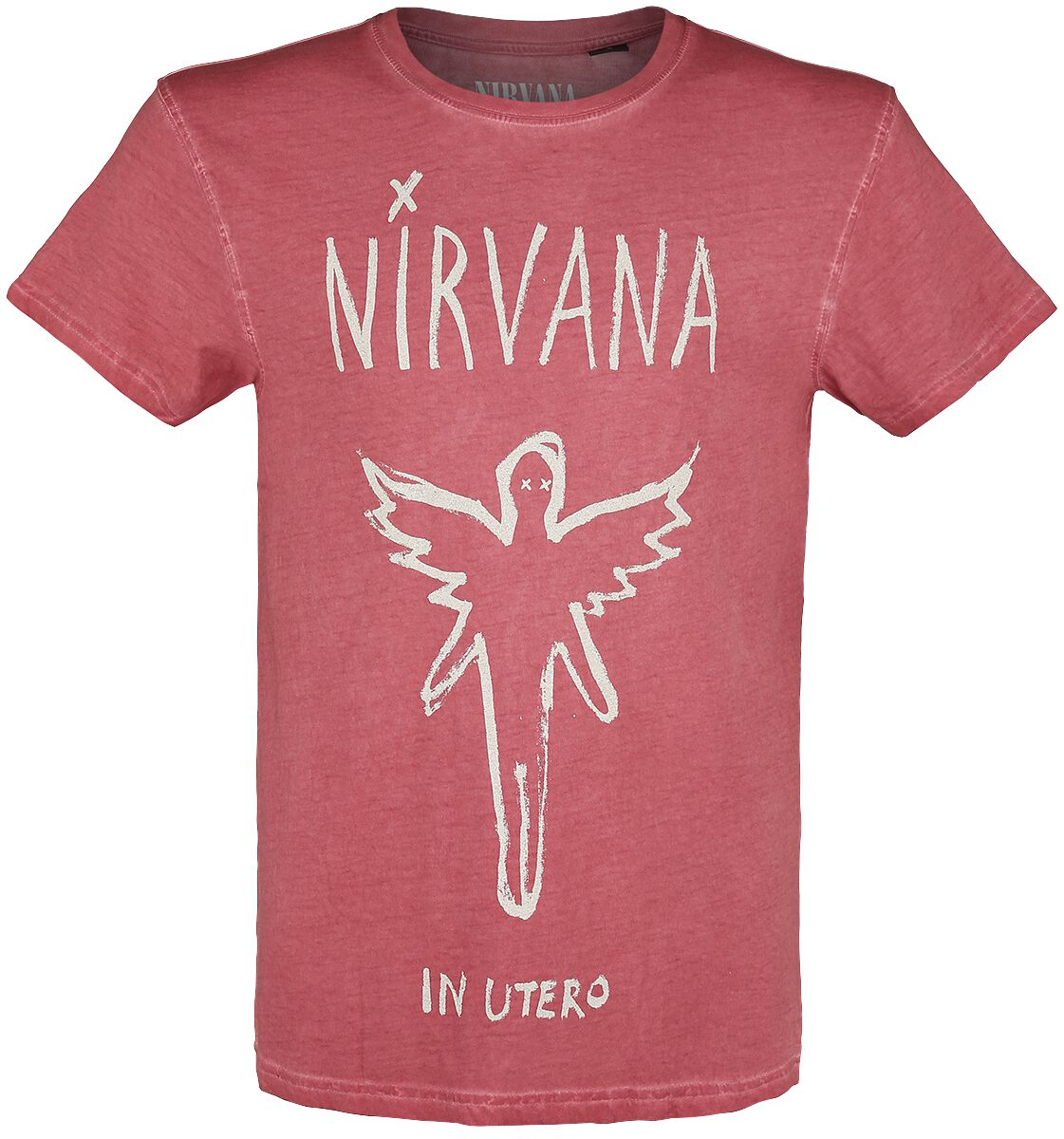 Nirvana T-Shirt - In Utero - S to XXL - for Men - red - 100% cotton T-Shirts Band Merchandise