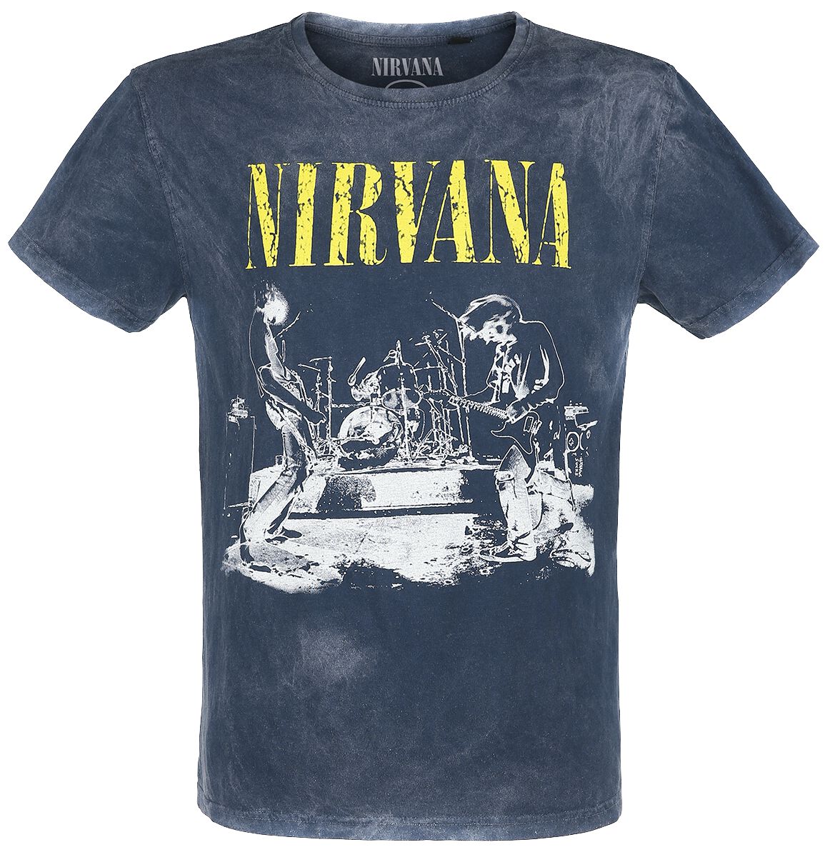 Nirvana T-Shirt - Stage - S to 4XL - for Men - navy - 100% cotton T-Shirts Band Merchandise