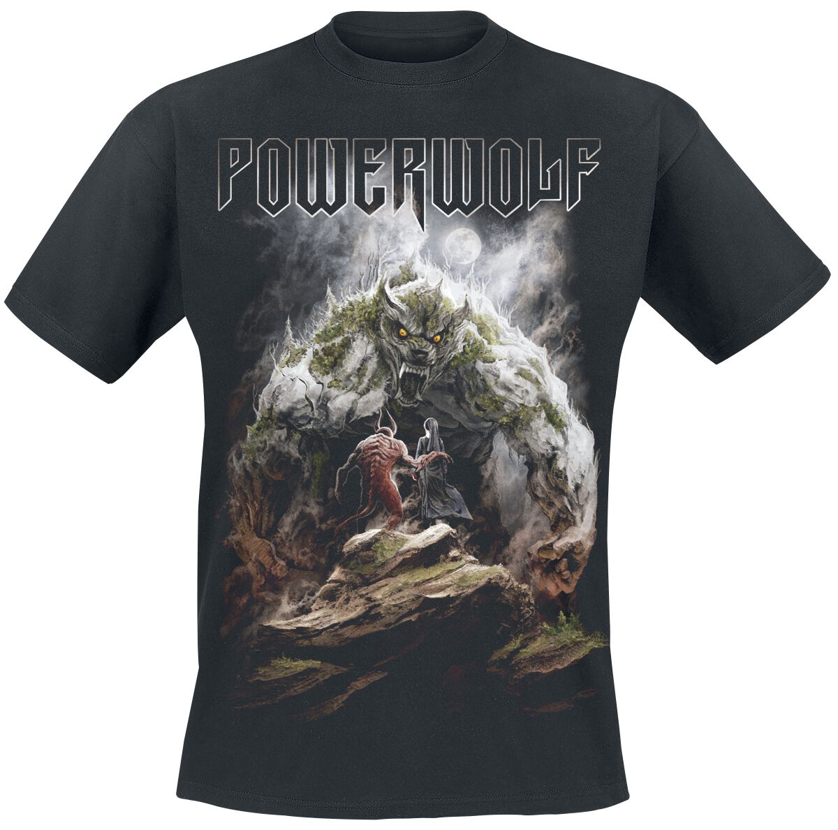 Powerwolf T-Shirt - Stonewolf - S to 5XL - for Men - black - 100% cotton T-Shirts Band Merchandise