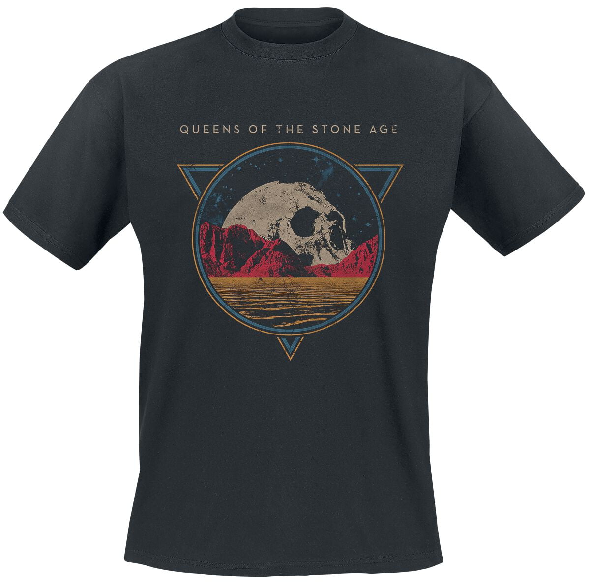 Queens Of The Stone Age T-Shirt - Planet Skull - S to XXL - for Men - black - 100% cotton T-Shirts Band Merchandise