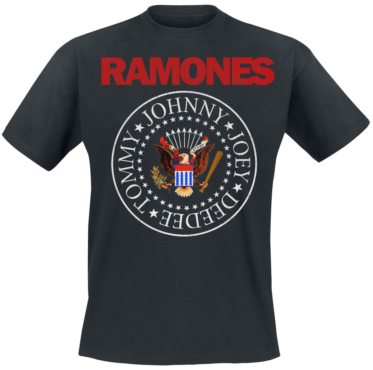 Ramones T-Shirt - Seal Red - S to XXL - for Men - black - 100% cotton T-Shirts Band Merchandise