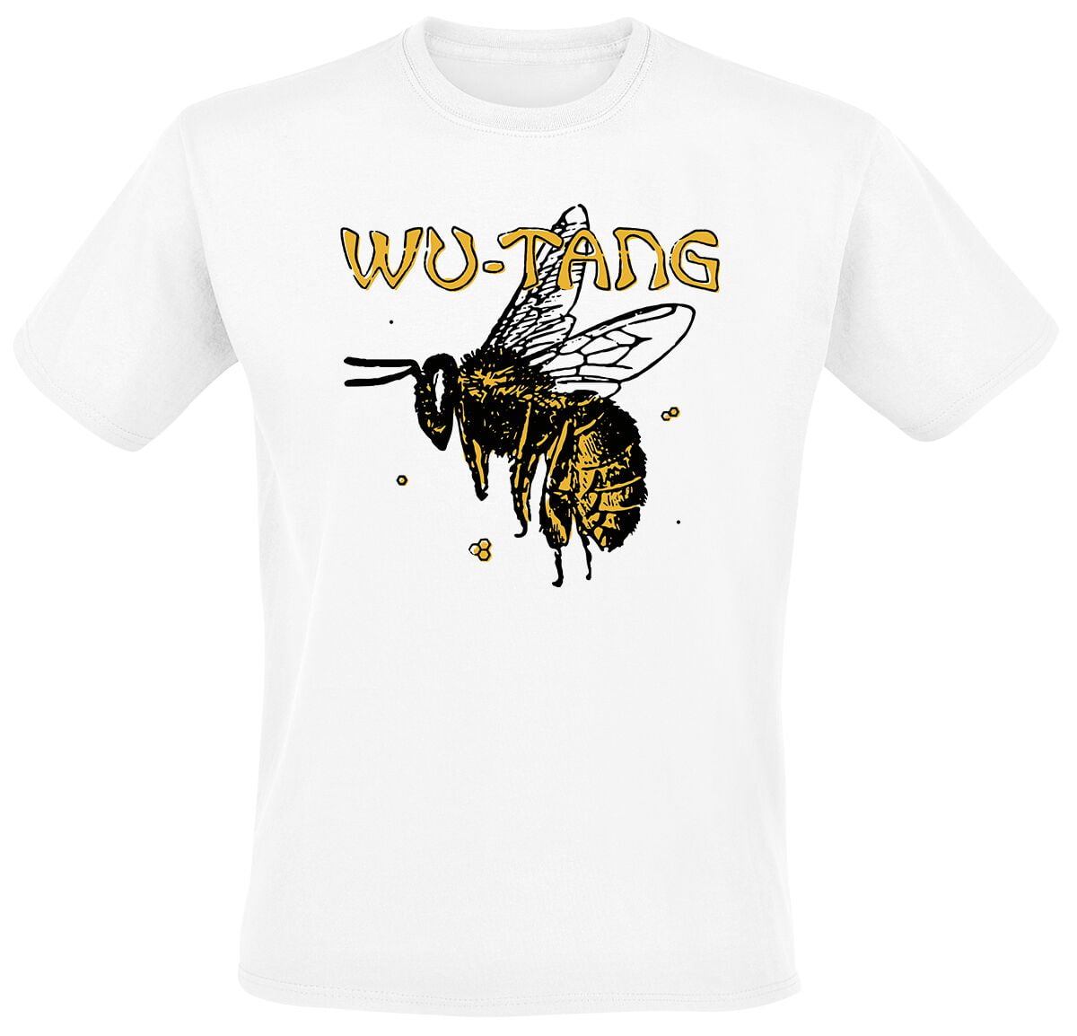 Wu-Tang Clan T-Shirt - Bee - M to XXL - for Men - white - 100% cotton T-Shirts Band Merchandise