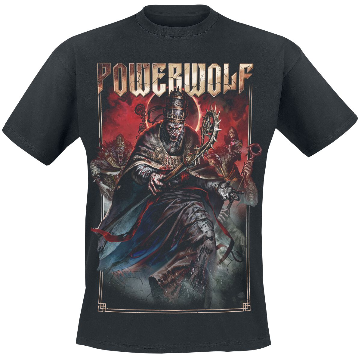 Powerwolf T-Shirt - Blood Of The Saints - S to 3XL - for Men - black - 100% cotton T-Shirts Band Merchandise