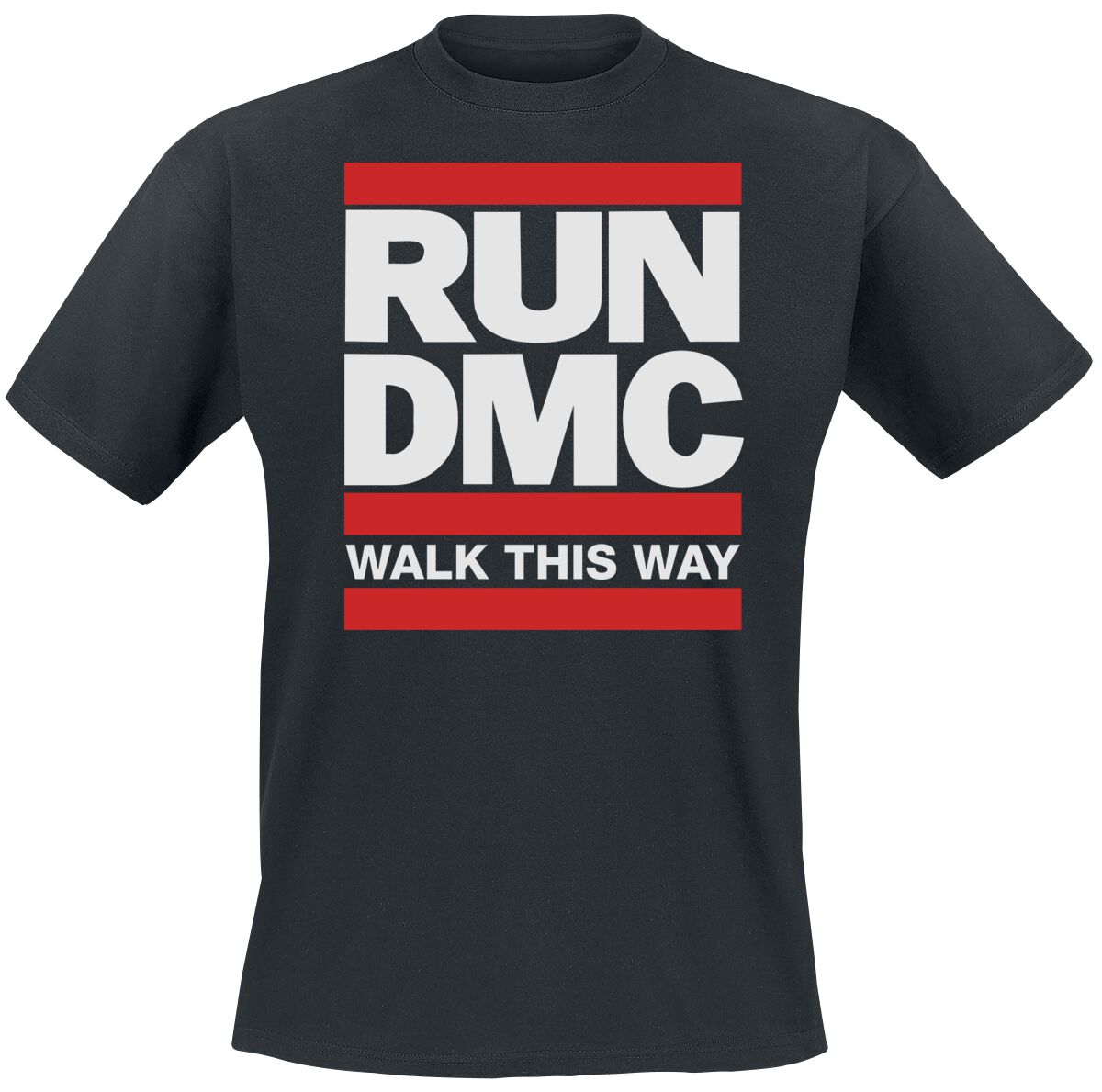 Run DMC T-Shirt - Walk This Way' - S to 3XL - for Men - black - 100% cotton T-Shirts Band Merchandise