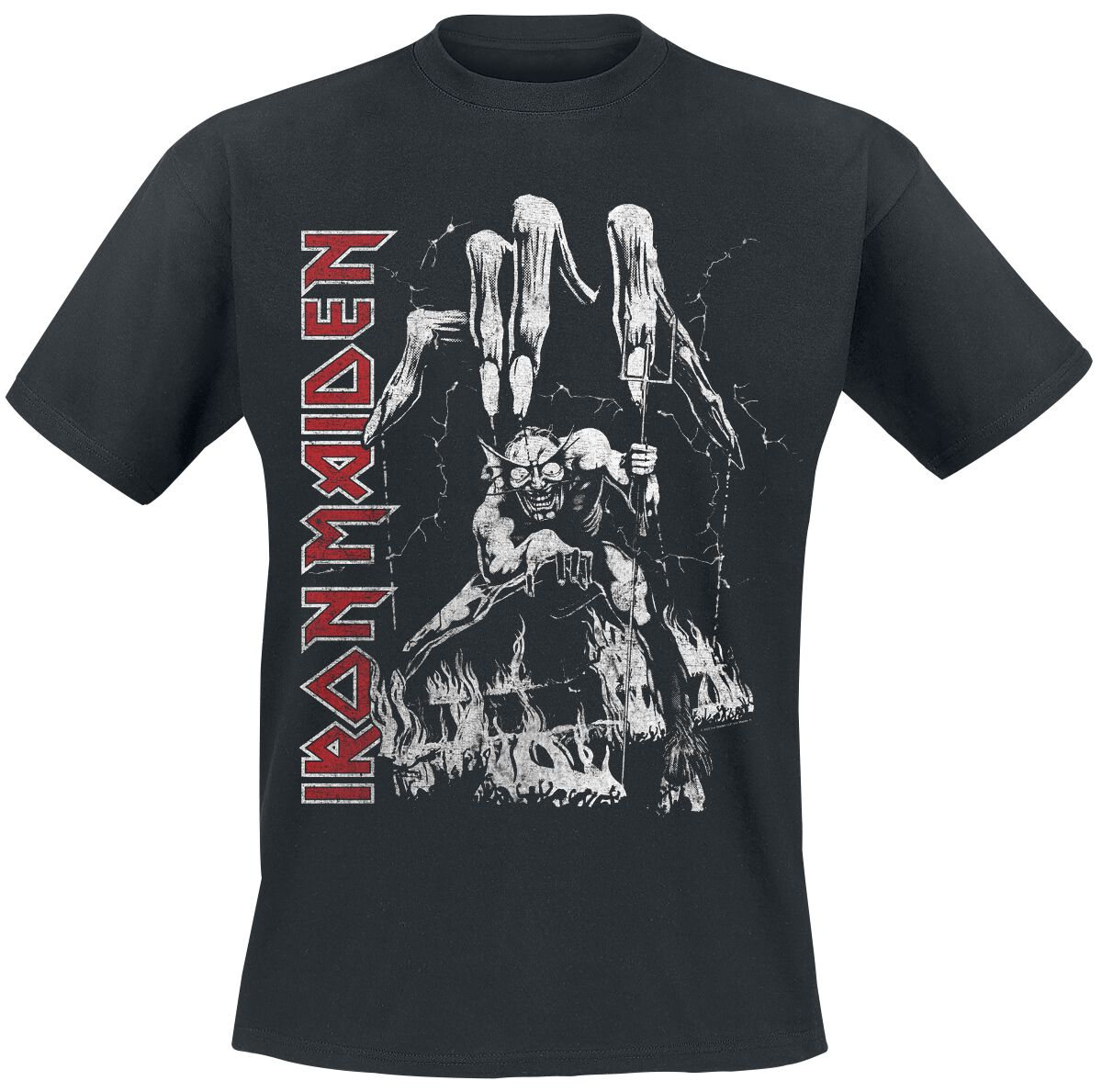 Iron Maiden T-Shirt - Eddie Big Hand - S to 4XL - for Men - black - 100% cotton T-Shirts Band Merchandise