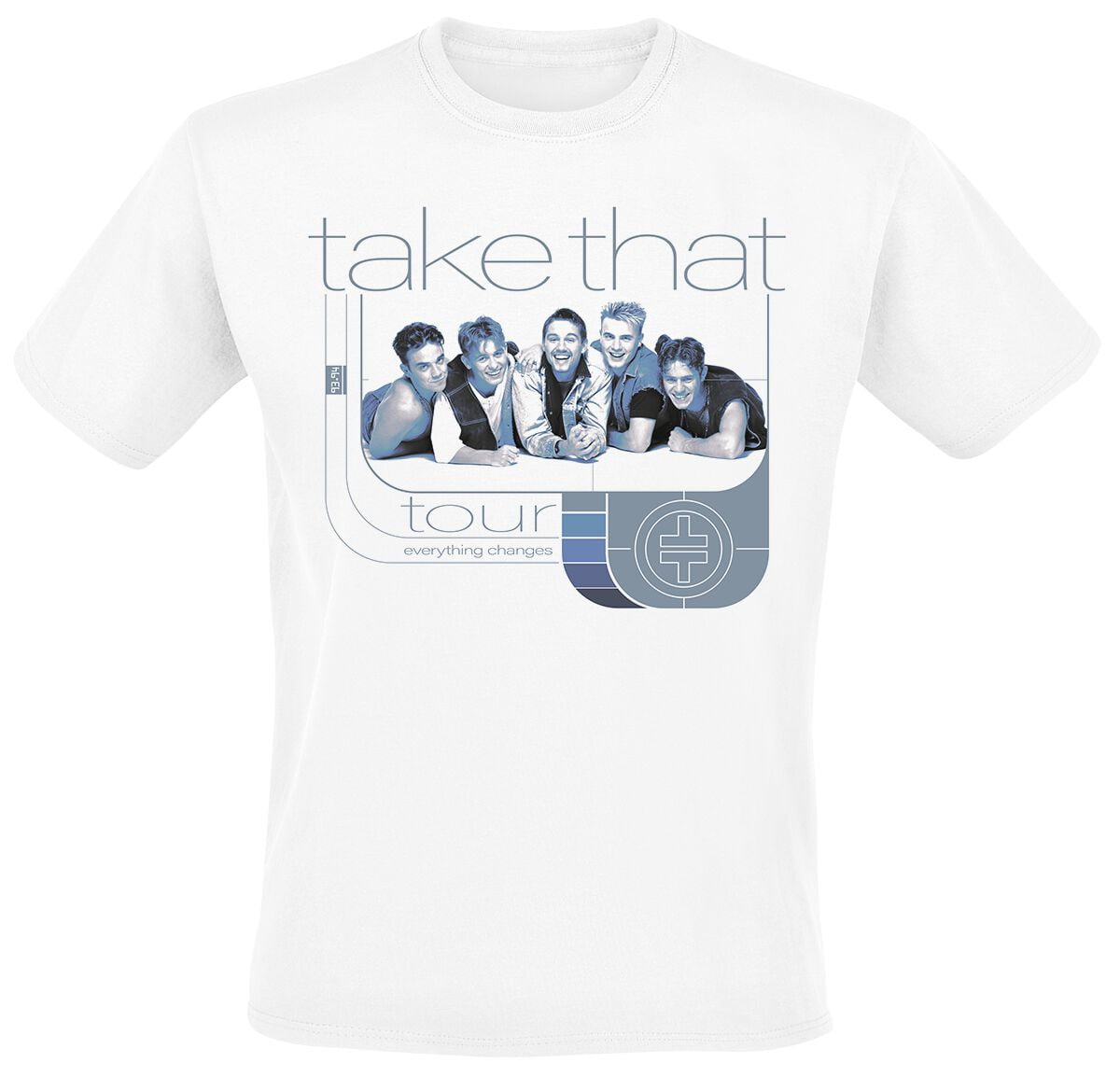 Take That T-Shirt - Everything Changes Tour - S to XL - for Men - white - 100% cotton T-Shirts Band Merchandise