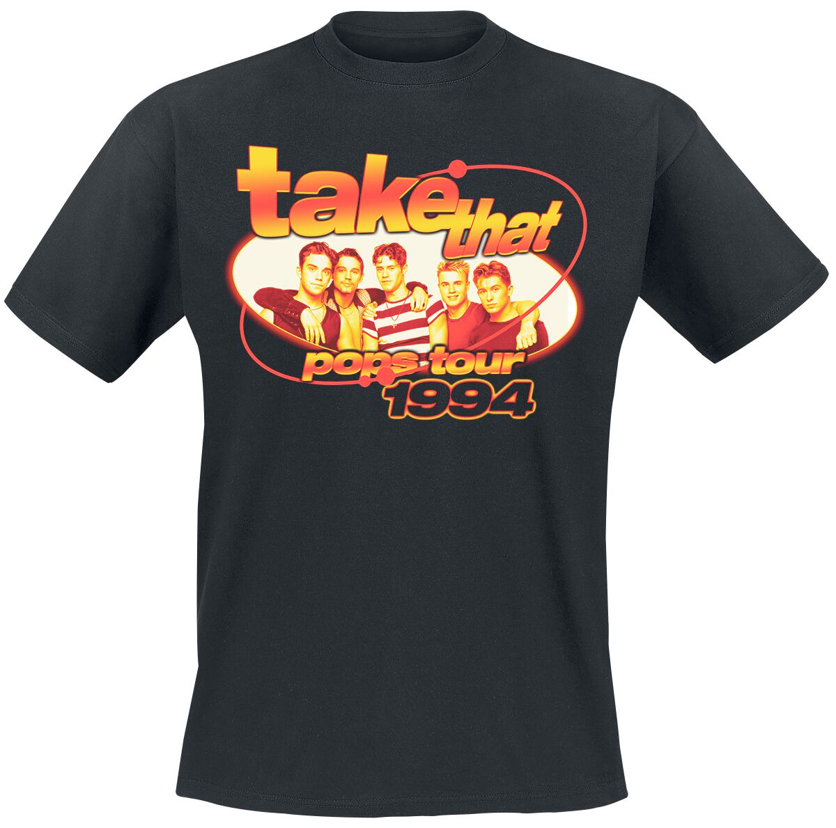 Take That T-Shirt - Pops Tour - S to XL - for Men - black - 100% cotton T-Shirts Band Merchandise