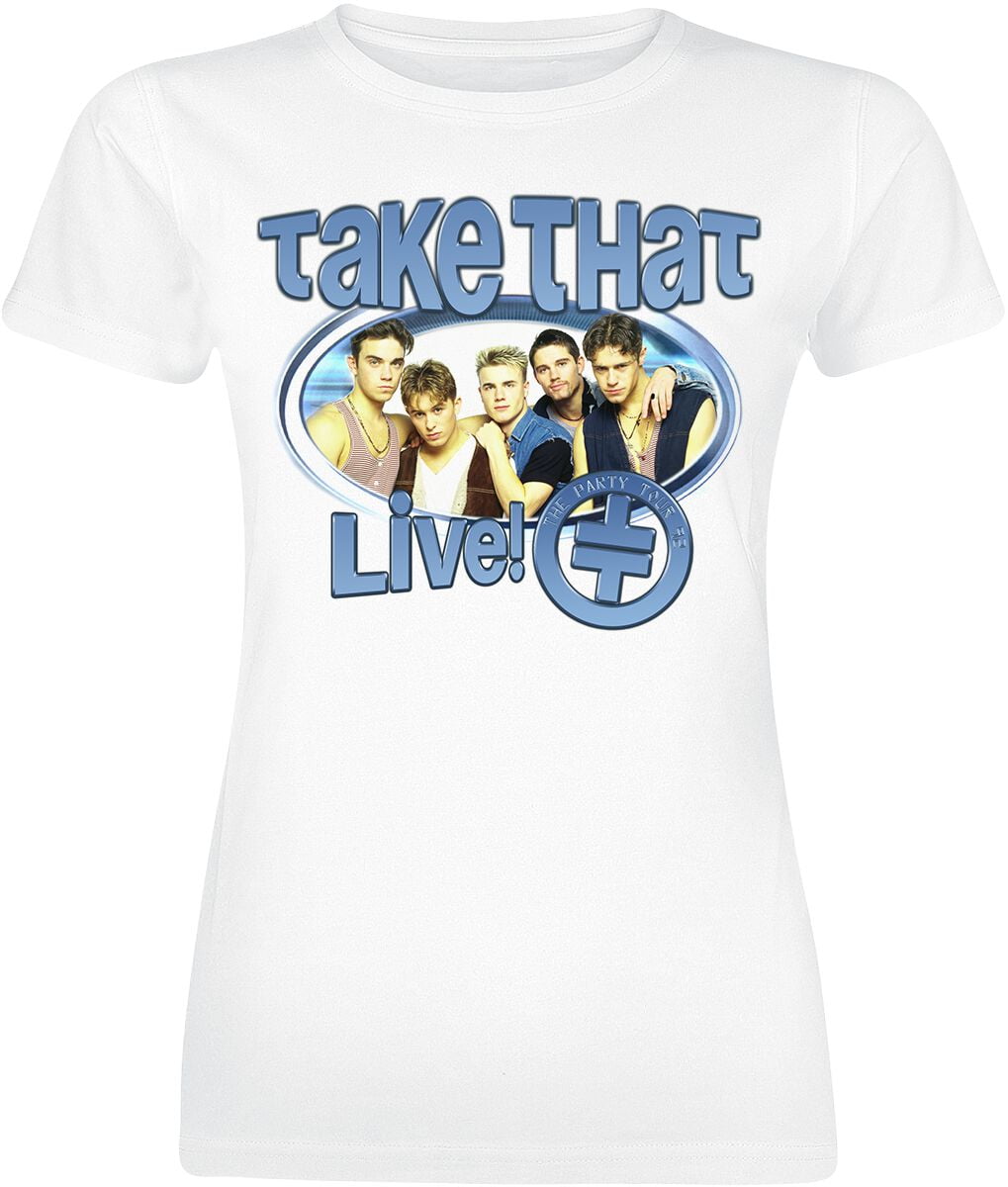 Take That T-Shirt - The Party Tour - S to XXL - for Women - white - 100% cotton T-Shirts Band Merchandise