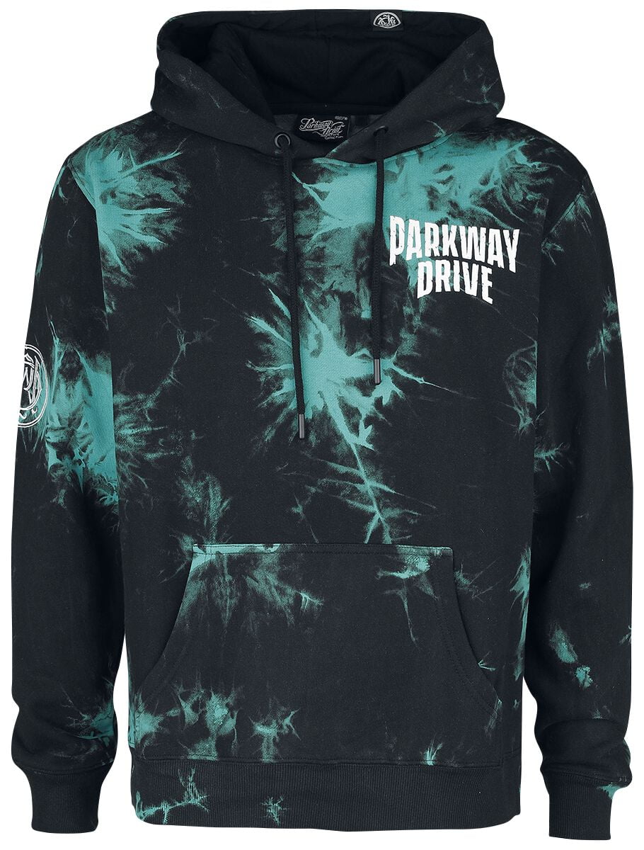 Parkway Drive Hooded sweater - EMP Signature Collection - S to 3XL - for Men - black-turquoise - 70% cotton, 30% polyester Hooded sweaters & -jackets Band Merchandise