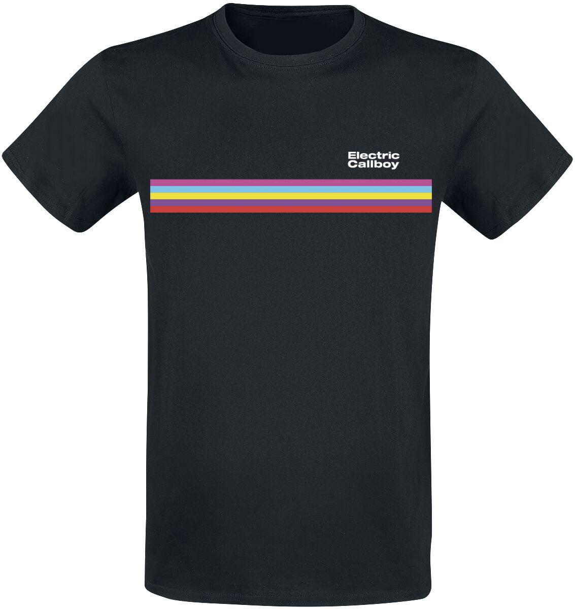 Electric Callboy T-Shirt - Stripe - S to 3XL - for Men - black - 100% cotton T-Shirts Band Merchandise