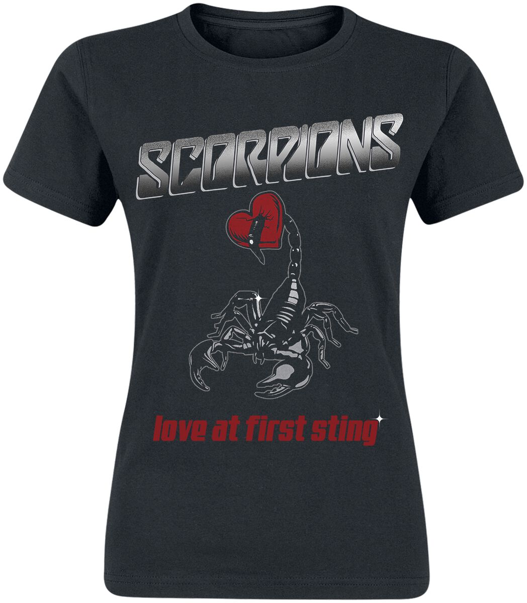 Scorpions T-Shirt - Pierced Heart - S to XXL - for Women - black - 100% cotton T-Shirts Band Merchandise