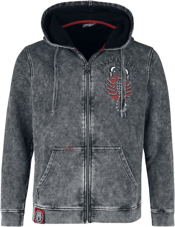 Parkway Drive Hooded zip - EMP Signature Collection - S to XXL - for Men - grey - 80% cotton, 20% polyester Hooded sweaters & -jackets Band Merchandise - Image 1
