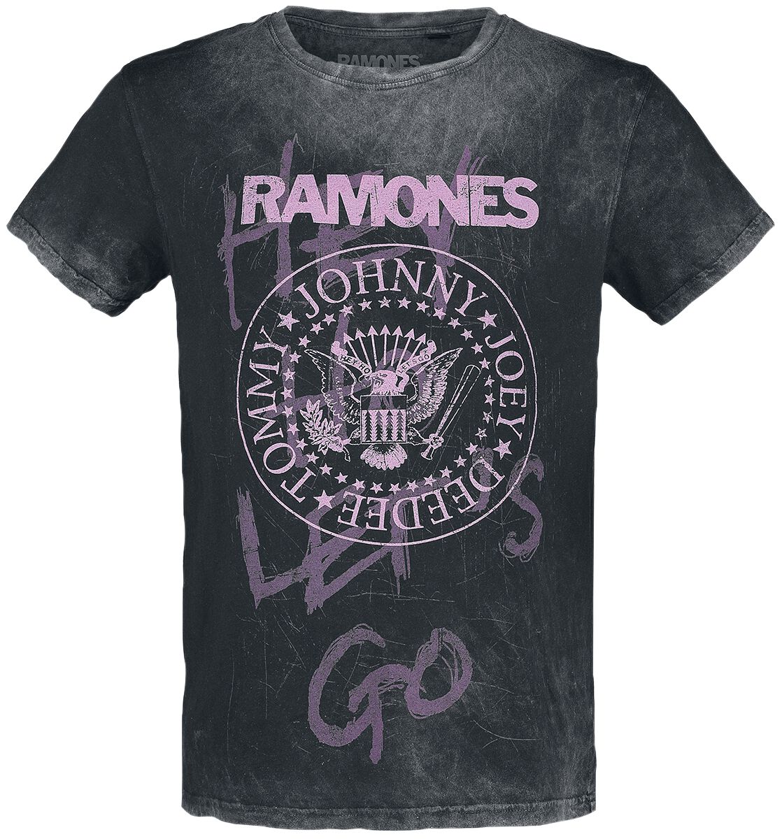 Ramones T-Shirt - Hey Ho Let's Go - S to XXL - for Women - grey - 100% cotton T-Shirts Band Merchandise