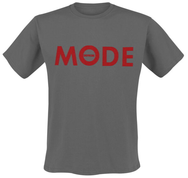 Depeche Mode T-Shirt - Red Logo - S to 4XL - for Men - charcoal - 100% cotton T-Shirts Band Merchandise - Image 1