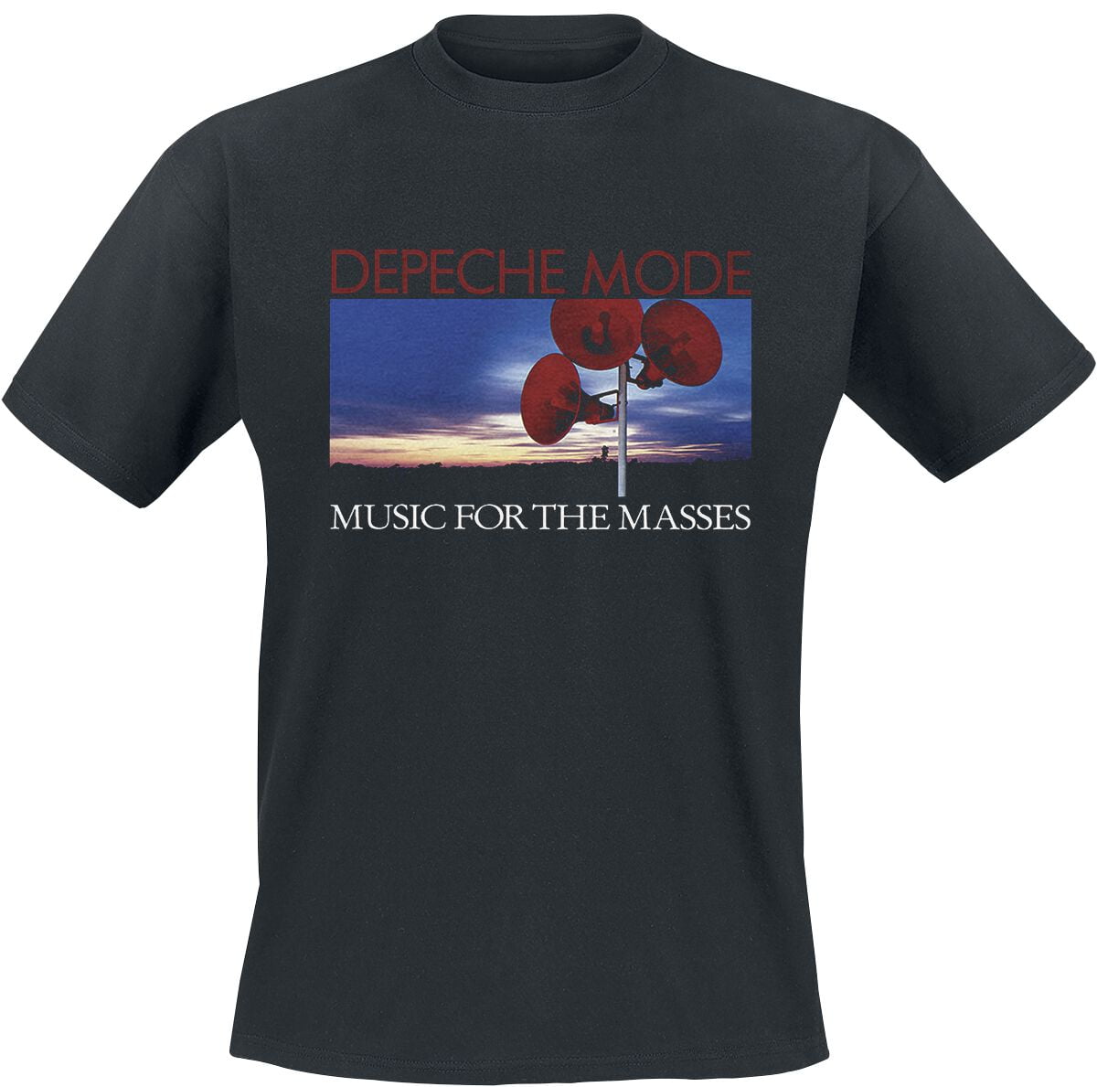 Depeche Mode T-Shirt - Music for the masses - S to 4XL - for Men - black - 100% cotton T-Shirts Band Merchandise