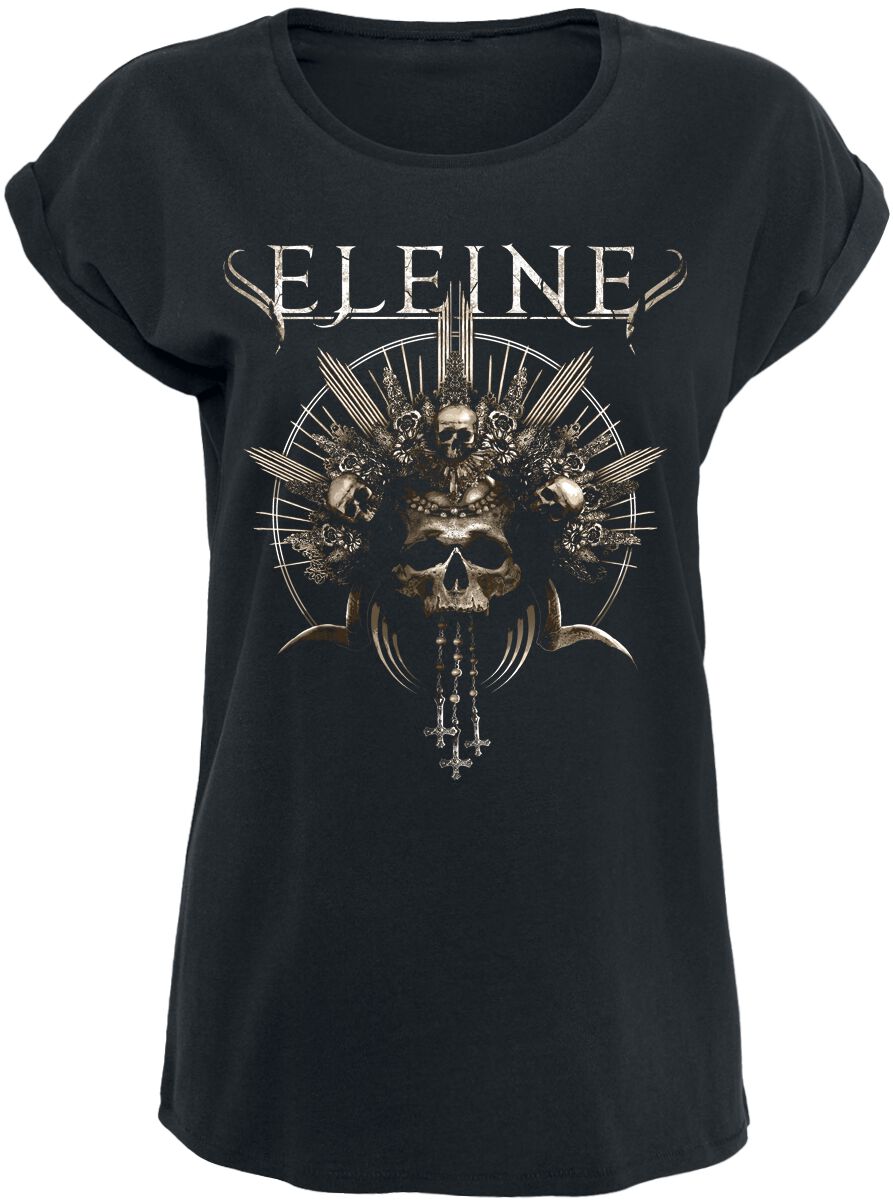 Eleine T-Shirt - Crowned - M to XXL - for Women - black - 100% cotton T-Shirts Band Merchandise