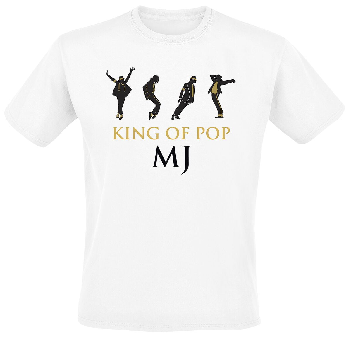 Michael Jackson T-Shirt - King Of Pop - M to XXL - for Men - white - 100% cotton T-Shirts Band Merchandise