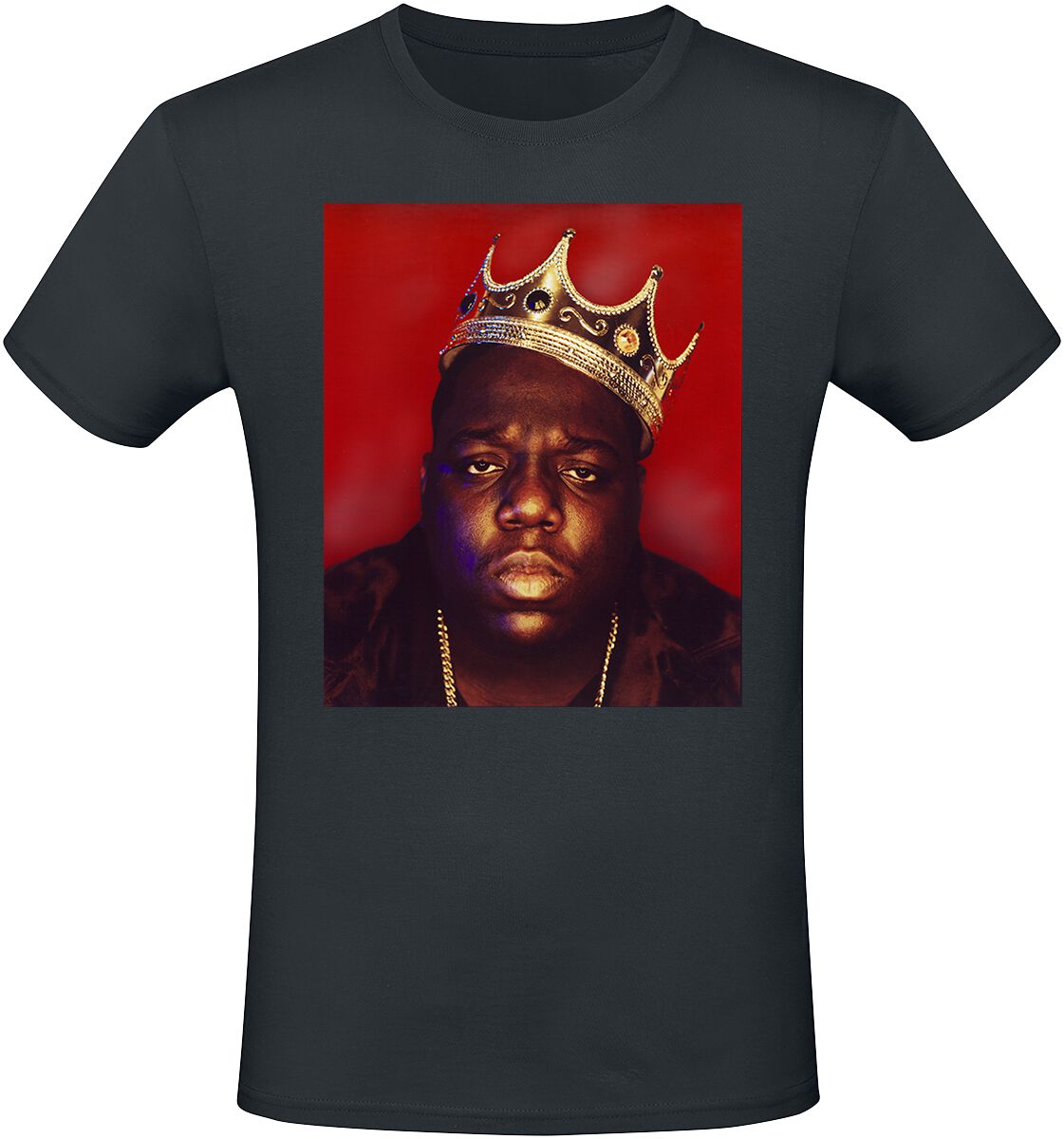 Notorious B.I.G. T-Shirt - Big Crown - S to XXL - for Men - black - 100% cotton T-Shirts Band Merchandise