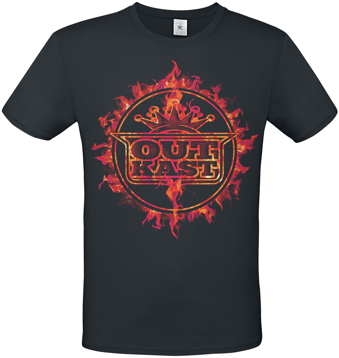 OutKast T-Shirt - Flame Logo - S to 3XL - for Men - black - 100% cotton T-Shirts Band Merchandise