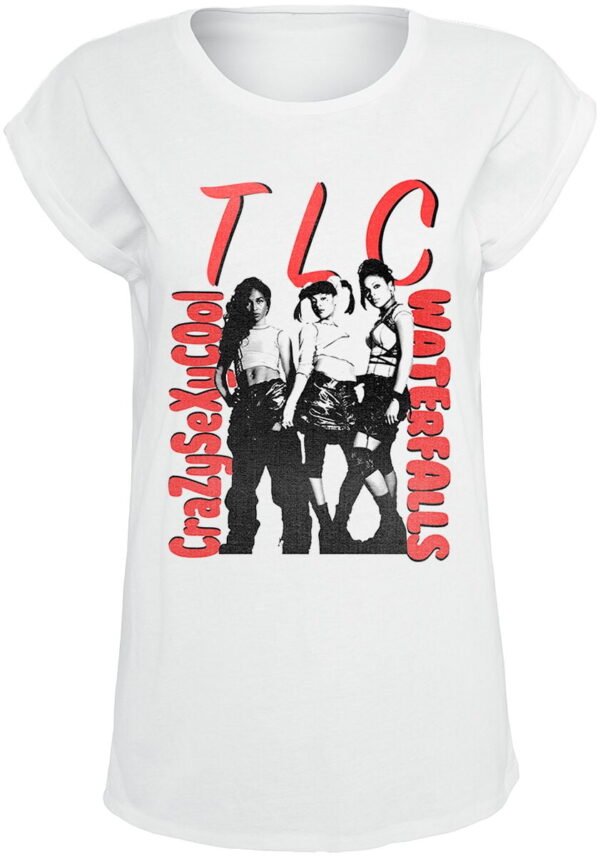 TLC T-Shirt - Waterfall - S to XXL - for Women - white - 100% cotton T-Shirts Band Merchandise - Image 1