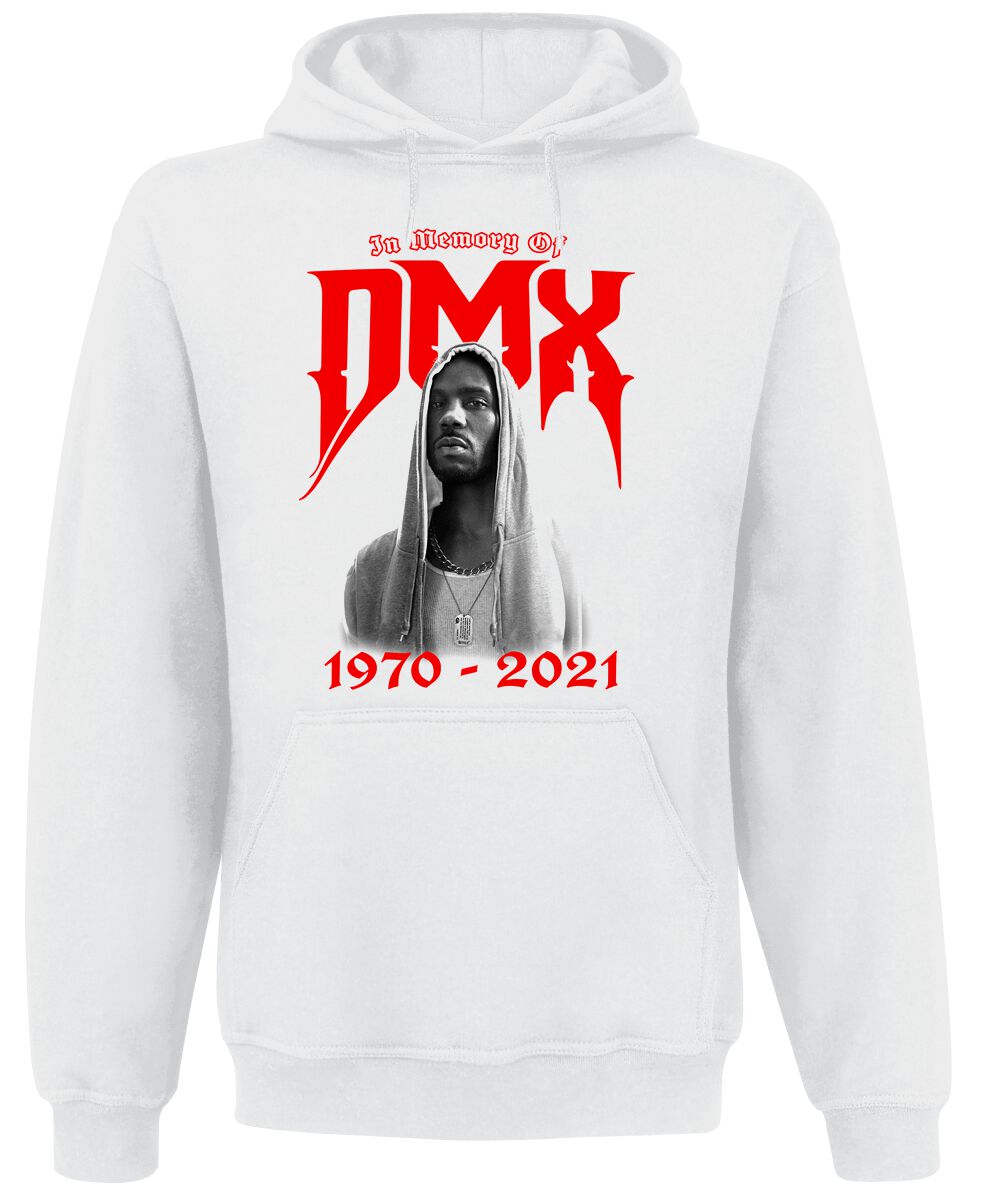 DMX Hooded sweater - IMO '70-'21 - S to XXL - for Men - white - 80% cotton, 20% polyester Hooded sweaters & -jackets Band Merchandise