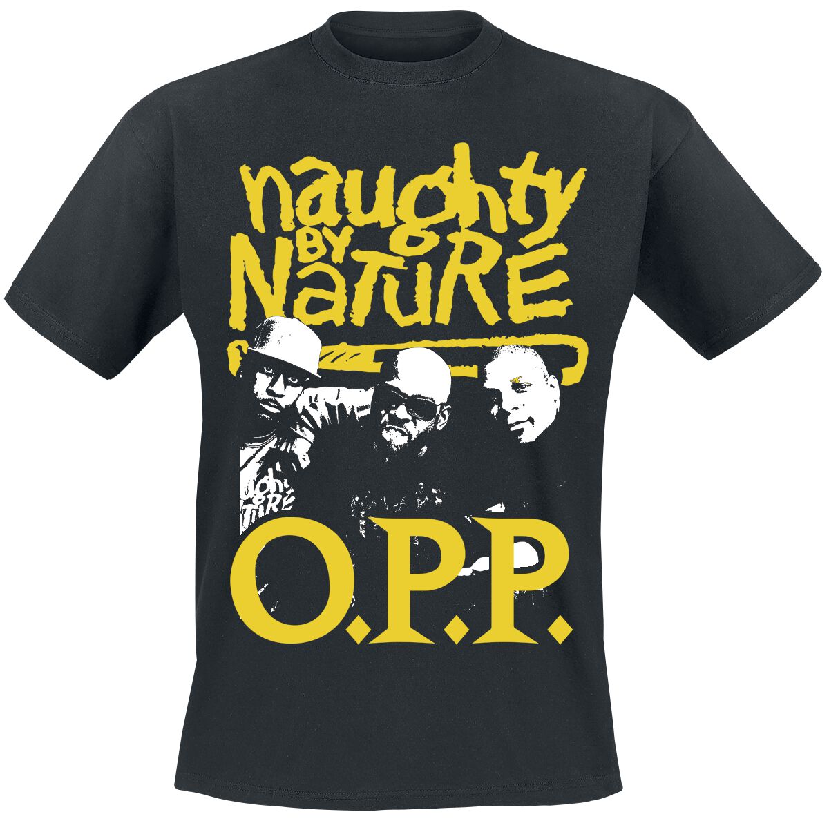 Naughty by Nature T-Shirt - Vintage OPP - S to 3XL - for Men - black - 100% cotton T-Shirts Band Merchandise