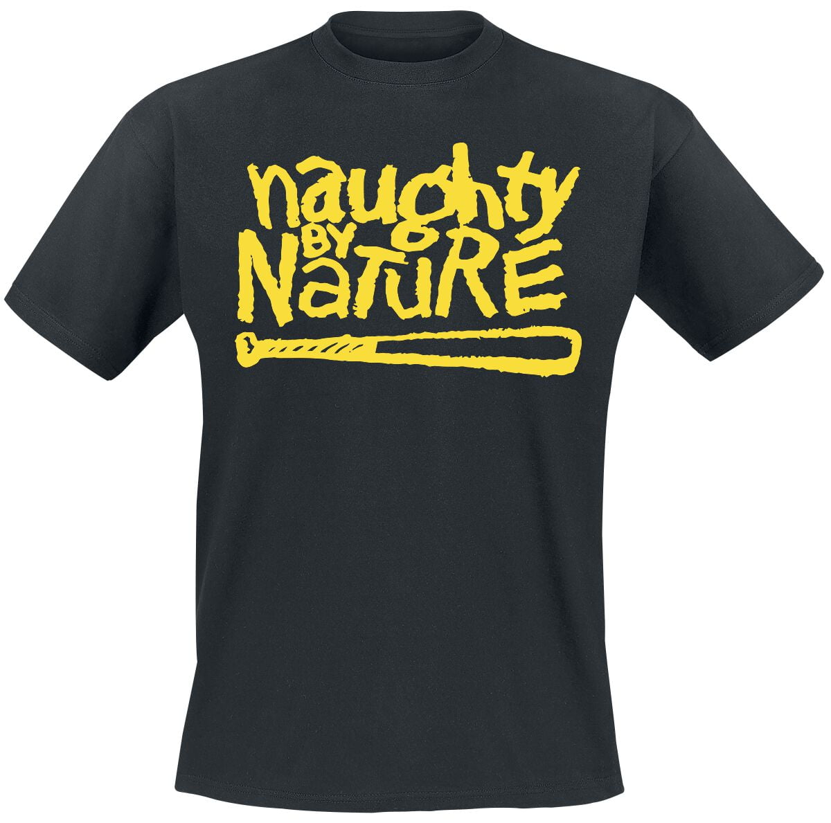 Naughty by Nature T-Shirt - Yellow Classic - S to 4XL - for Men - black - 100% cotton T-Shirts Band Merchandise