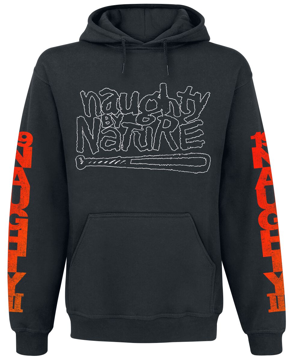 Naughty by Nature Hooded sweater - Hip Hop Hooray - S to 3XL - for Men - black - 50% cotton, 50% polyester Hooded sweaters & -jackets Band Merchandise