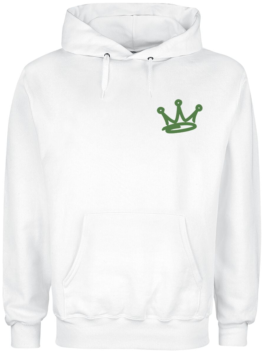 Naughty by Nature Hooded sweater - Graffiti Logo - S to 3XL - for Men - white - 50% cotton, 50% polyester Hooded sweaters & -jackets Band Merchandise