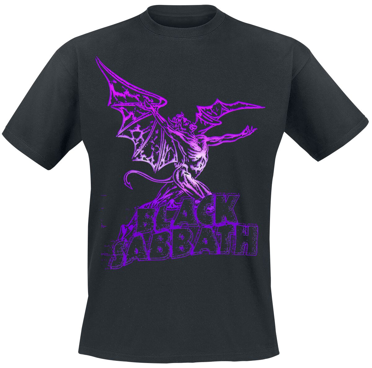 Black Sabbath T-Shirt - Gradiant Demon - S to 3XL - for Men - black - 100% cotton T-Shirts Band Merchandise