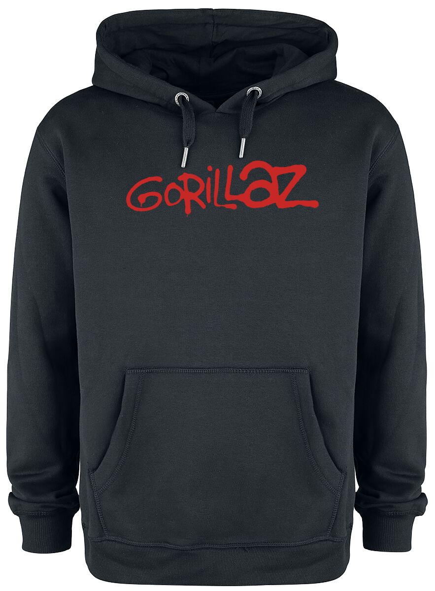 Gorillaz Hooded sweater - Amplified Collection - Logo - M to XXL - for Men - black - 70% cotton, 30% polyester Hooded sweaters & -jackets Band Merchandise