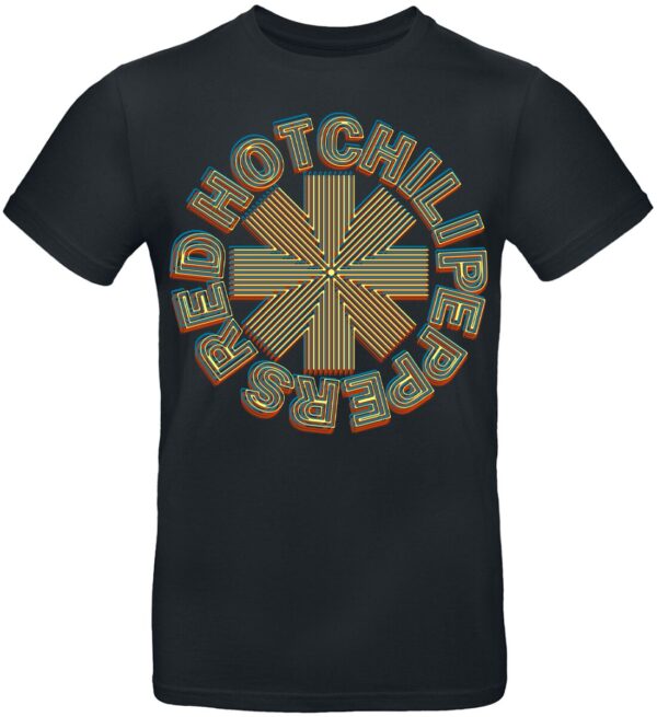 Red Hot Chili Peppers T-Shirt - Abstract Logo - S to XXL - for Men - black - 100% cotton T-Shirts Band Merchandise - Image 1