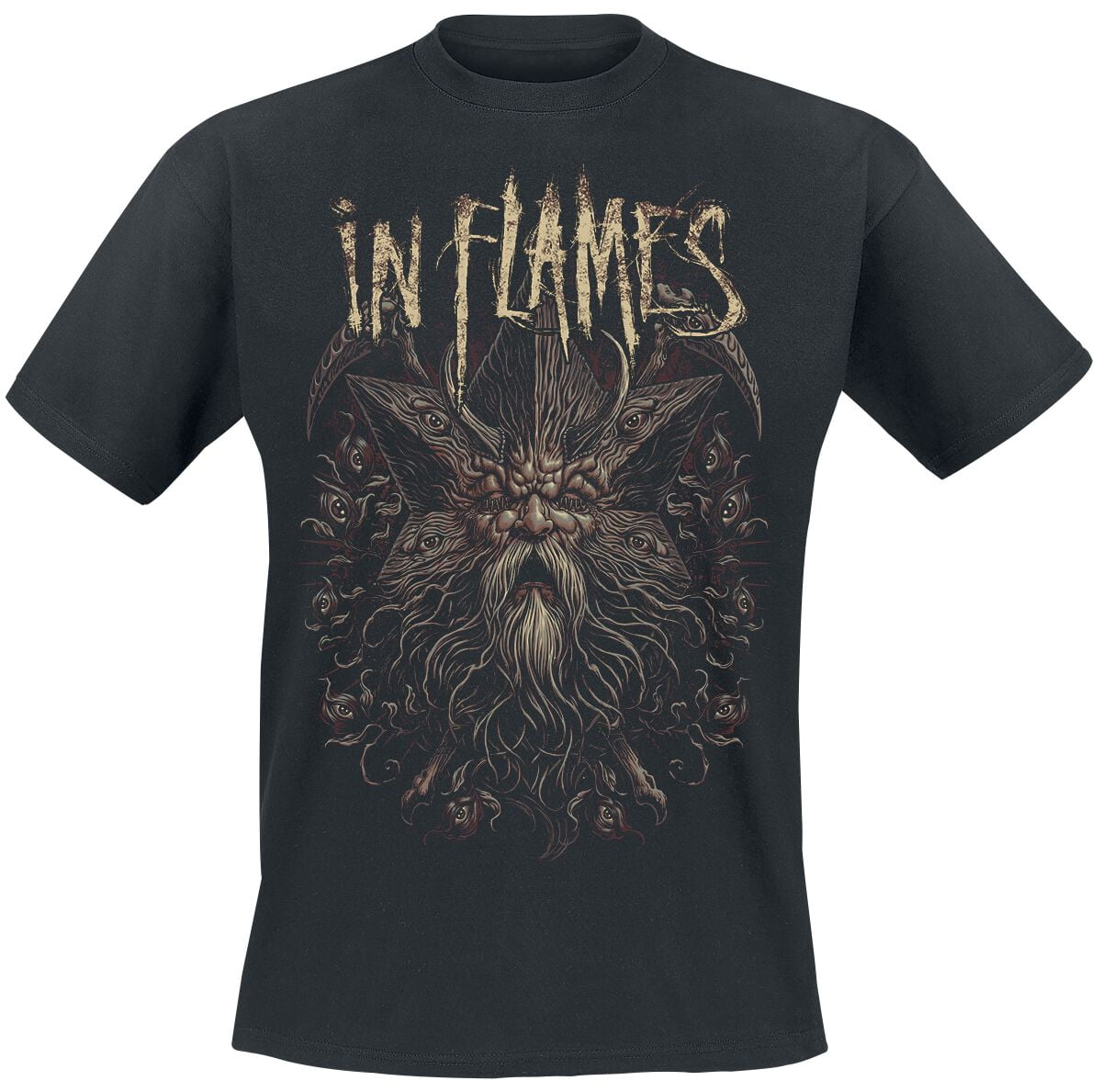 In Flames T-Shirt - Eternal Life - S to 3XL - for Men - black - 100% cotton T-Shirts Band Merchandise