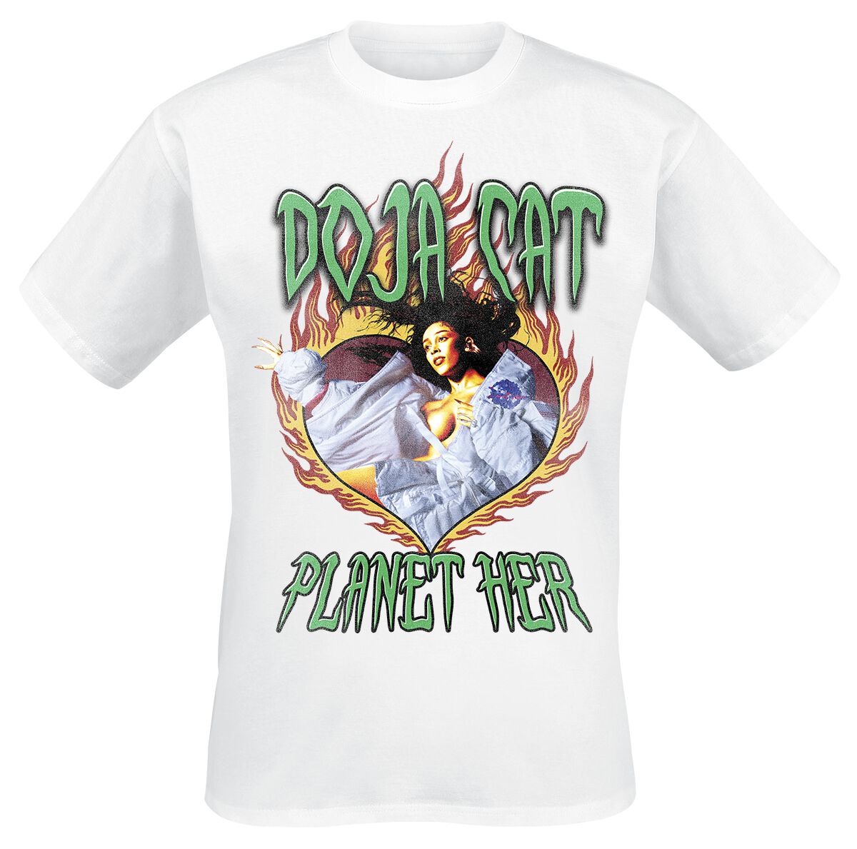 Doja Cat T-Shirt - Planet Her Lightning - S to 3XL - for Men - white - 100% cotton T-Shirts Band Merchandise