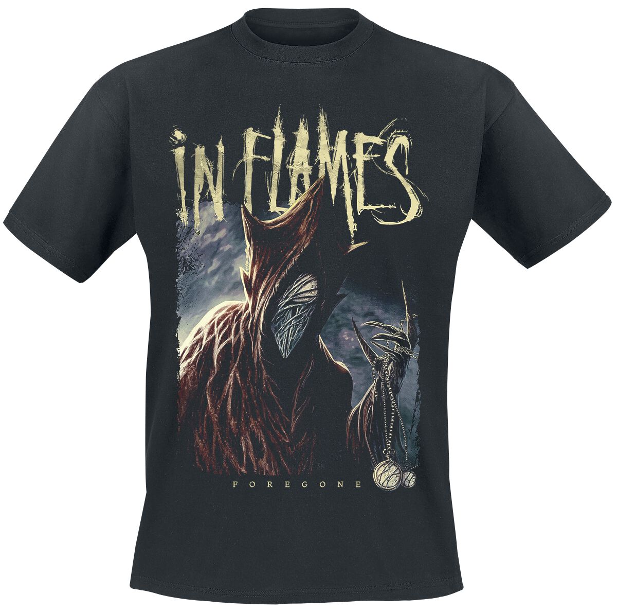 In Flames T-Shirt - Foregone - S to 3XL - for Men - black - 100% cotton T-Shirts Band Merchandise