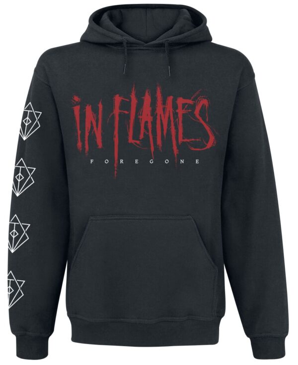 In Flames Hooded sweater - Foregone Cover - S to 3XL - for Men - black - 50% cotton, 50% polyester Hooded sweaters & -jackets Band Merchandise